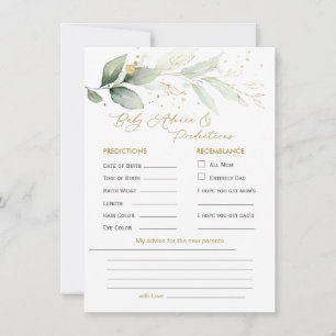 Green & Gold Foliage Baby Predication & Ratschläge