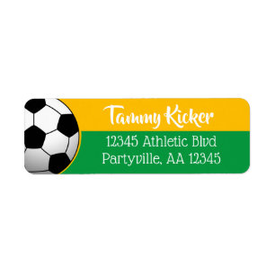 Green & Gold-Fußball-Adresse