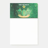 Green Gold Glitzer American Football Coach Vathers