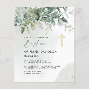 Green & Gold Green Taufe Christening