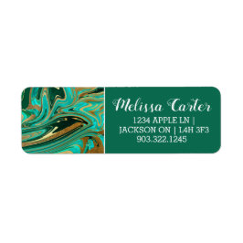 Green & Gold Liquid Marmor