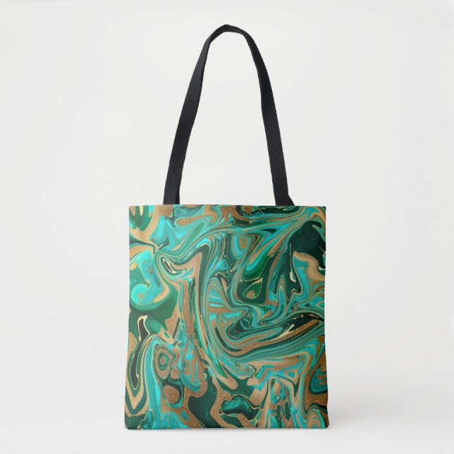 Green & Gold Liquid Marmor (Vorderseite)