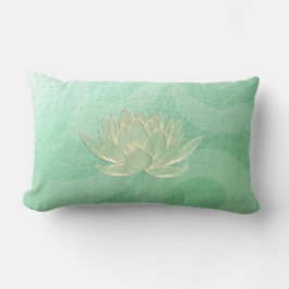 Green Gold Lotus Yoga Studio Meditation Instructor Lendenkissen