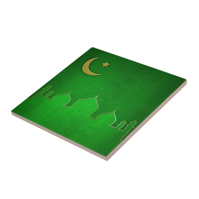 Green Gold Moschee Moschee Star Fliese (Seite)