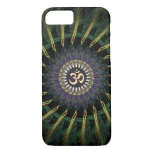Green Gold Om Swirl New Age iPhone 7 Fall Case-Mate iPhone Hülle
