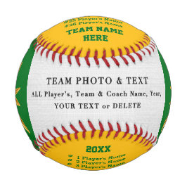 Green Gold Personalisiert Baseball Ball Dankeslehr