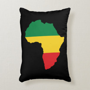 Green, Gold & Red Africa Flag Dekokissen