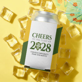 Green Gold School College University Graduation Dosenkühler