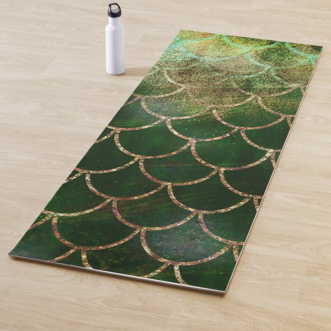 Green & Gold Shimmer Meerjungfische Scala Yogamatte (Beispiel)