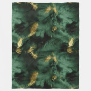 Green Gold Südwest Cowhide Fleecedecke