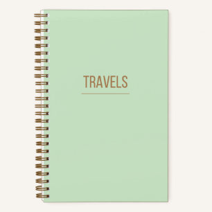 Green & Gold Travel Journal Notizbuch