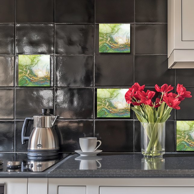 Green Gold White Marmor Fliese (Von Creator hochgeladen)