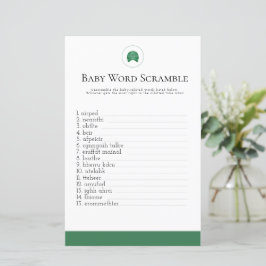 Green Golf Baby Wortwäscher Babydusche