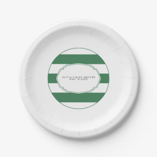 Green Golf Babydusche Pappteller