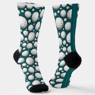 Green Golf Balls Socken