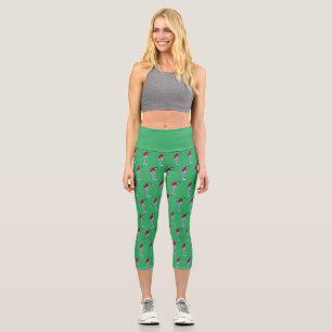 Green Golf Capri Leggings