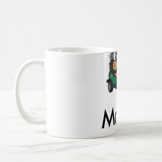 Green golf car name man sports boy gifts letter  kaffeetasse (Links)