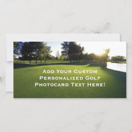 Green Golf Course bei Morgendämmerung