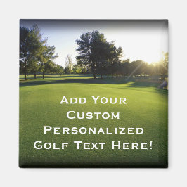 Green Golf Course bei Morgendämmerung Magnet