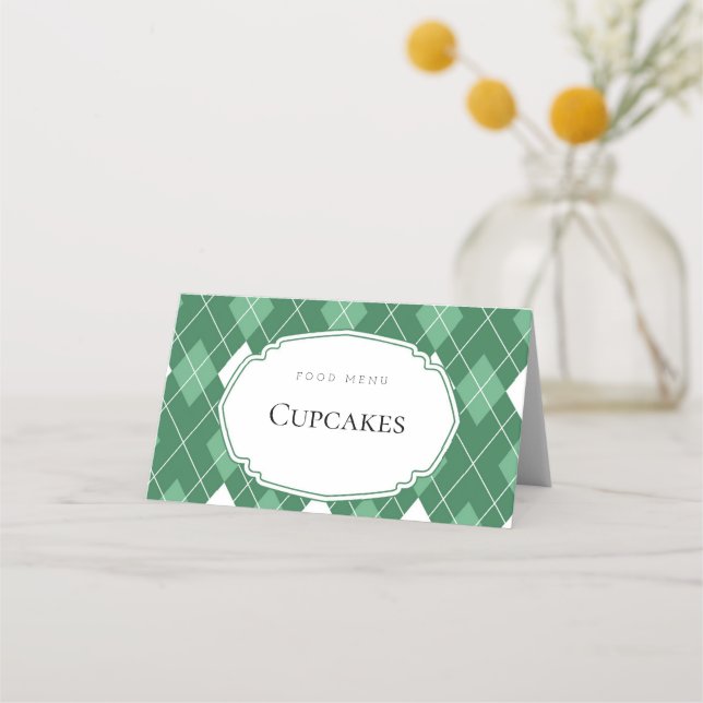 Green Golf Falkenkarte Platzkarte (Vorderseite)