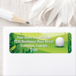 Green Golf Grass und Golf Ball