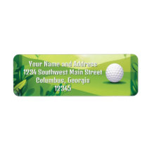 Green Golf Grass und Golf Ball