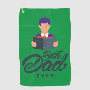 Green Golf Handtuch mit Best Vater Ever