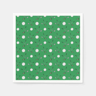 Green Golf Muster Serviette