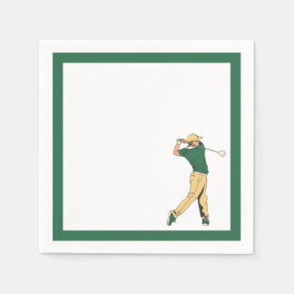 Green Golf Party Serviette
