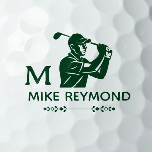 Green Golfer Golfball