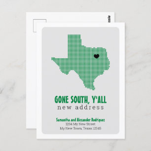 Green Gone South, Y'all Moving Postkarte