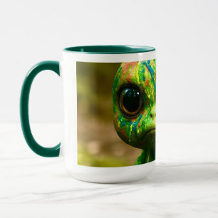 Green Goo Monster - Creepy Niedlich Canvas Print Tasse