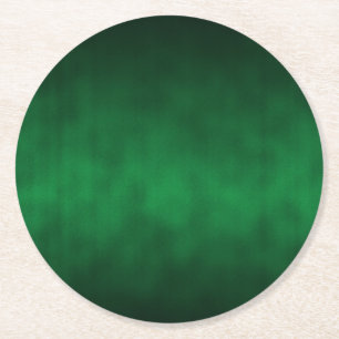 Green Gothic Ombre Hintergrundkunst Runder Pappuntersetzer