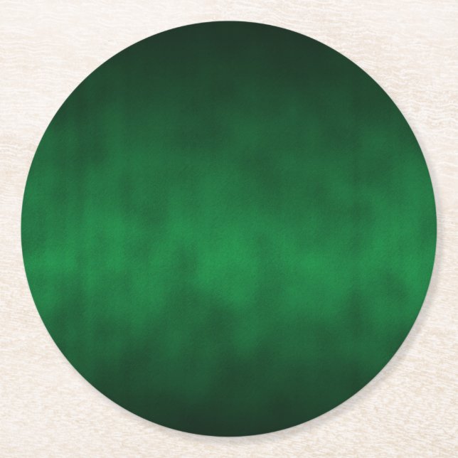 Green Gothic Ombre Hintergrundkunst Runder Pappuntersetzer (Vorderseite)