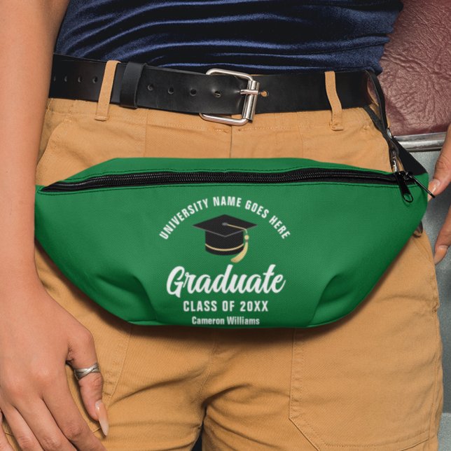 Green Graduate Customizable 2025 Abschluss Bauchtasche (Von Creator hochgeladen)