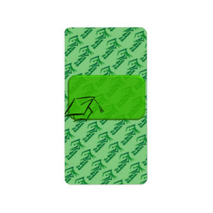 Green GRADUATION Hersheys Miniature Candy bar wrap Adressaufkleber