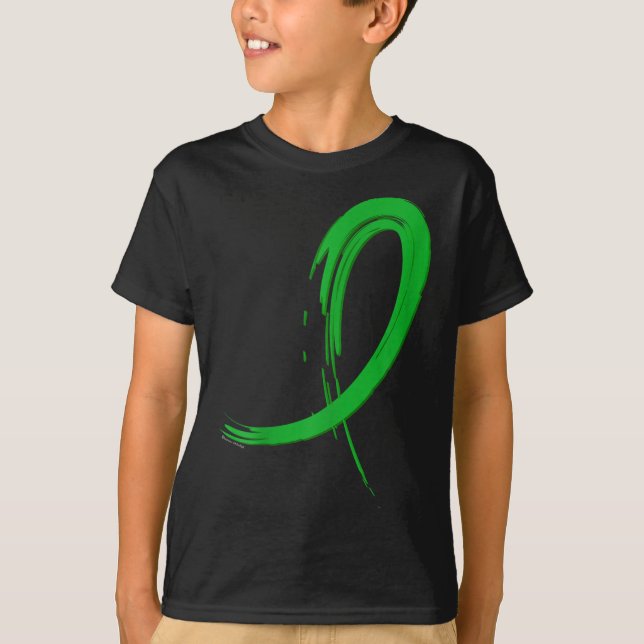 Green Graffiti Ribbon T-Shirt (Vorderseite)