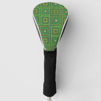 Green Granny Square Muster Golf Headcover