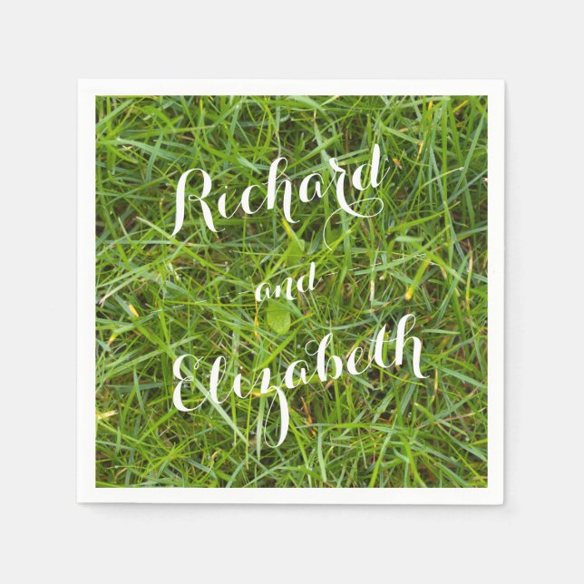 Green Grass Napkins Serviette (Vorderseite)