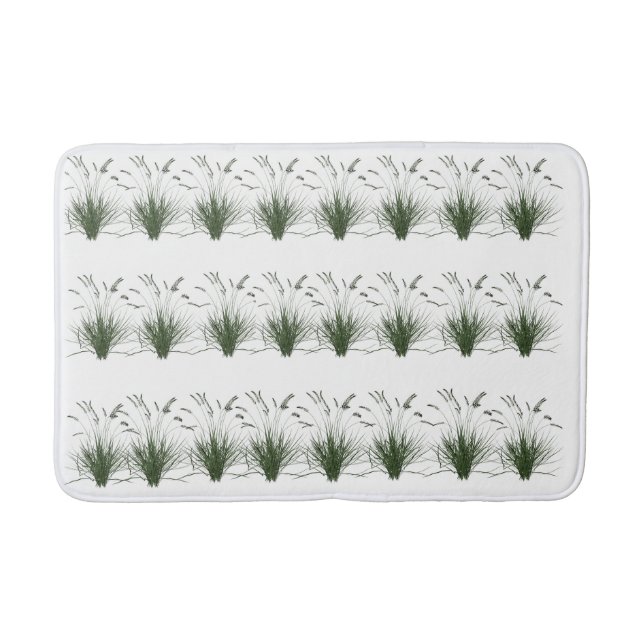 "Green Grass Pattern Bathmat - Frische Natur- Badematte (Vorderseite)