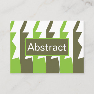 Green Gray Abstrakt Modern Visitenkarte