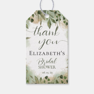 Green Green Gold Script Calligraphy Vielen Dank Geschenkanhänger