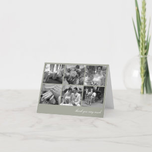 Green Grid Collage 6 Foto Erinnerungen danke