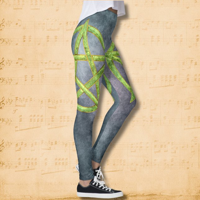 Green Grimoire: Peridot Pentagram Leggings (Von Creator hochgeladen)