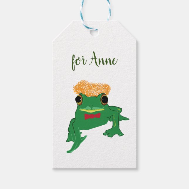 Green Grog Funny Aniamls Geschenkanhänger (Vorderseite)