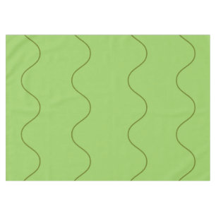 Green Groovy Wavy Line Abstrakt Modernes Minimalis Tischdecke