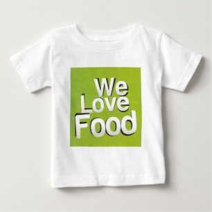 Green Grub Club: Wir hören Lebensmitteldesign Baby T-shirt