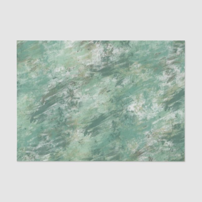 Green Grunge Abstrakt Seidenpapier (Vorderseite)