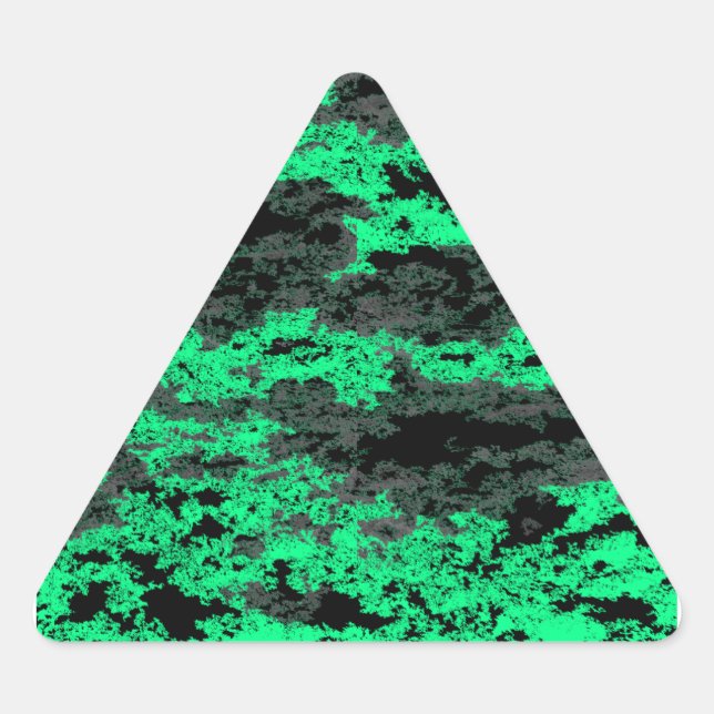 Green Grunge Clouds Stickers (Vorderseite)