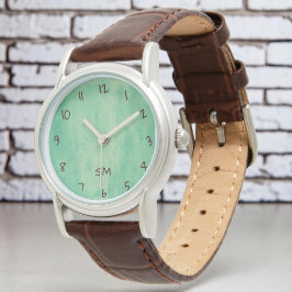 Green Grunge Watch Armbanduhr